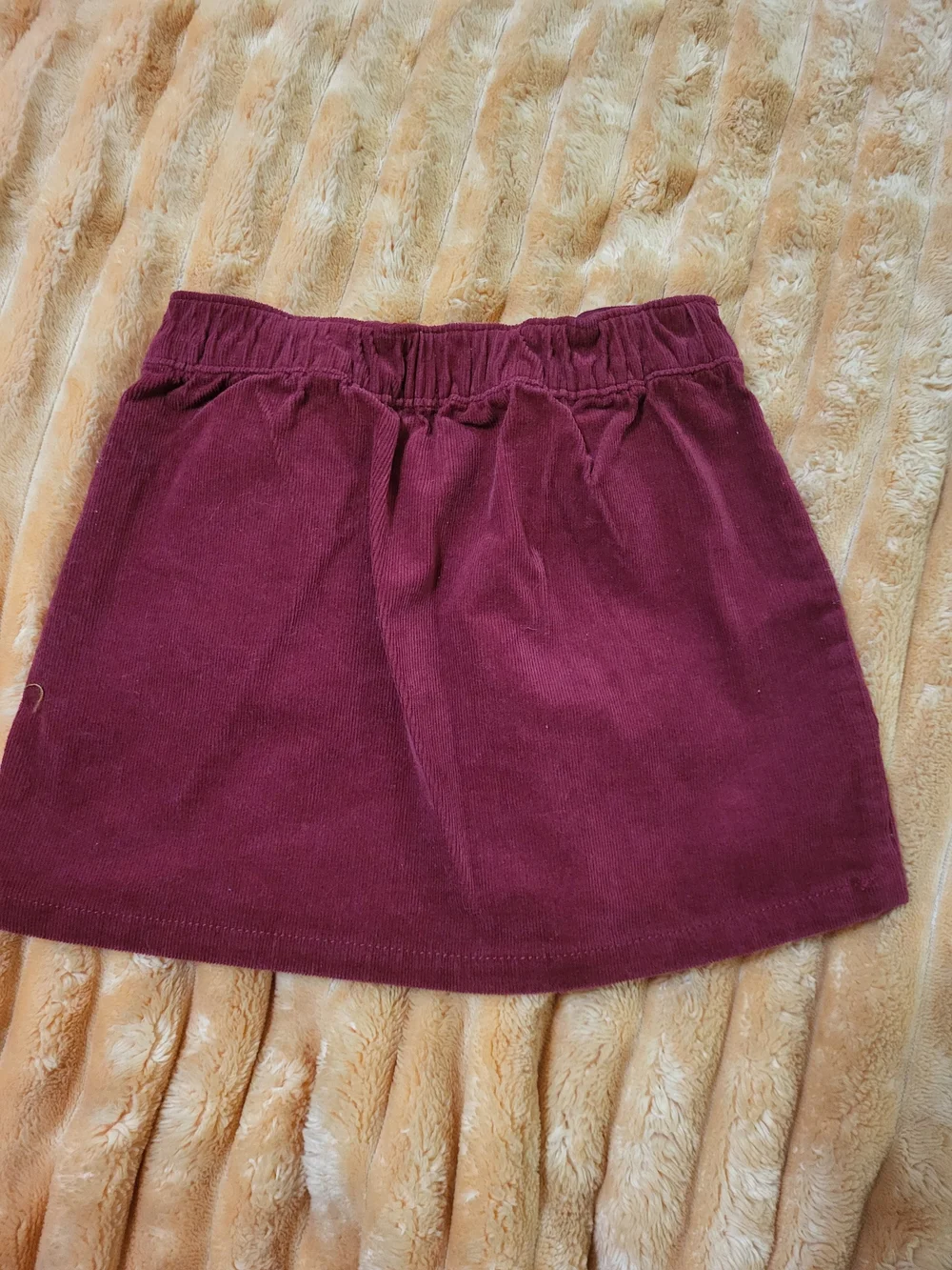 Old Navy Burgundy Corduroy Button-Front Girls' Skirt